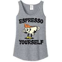 Espresso Yourself Funny Coffee Lover Ladies Essential Tank