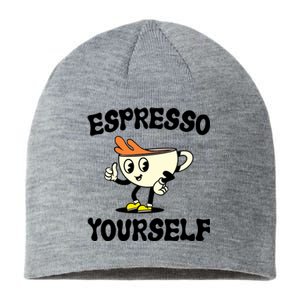 Espresso Yourself Funny Coffee Lover Sustainable Beanie