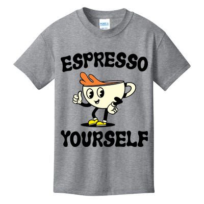 Espresso Yourself Funny Coffee Lover Kids T-Shirt