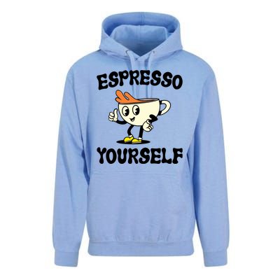 Espresso Yourself Funny Coffee Lover Unisex Surf Hoodie