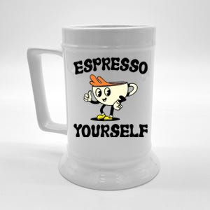 Espresso Yourself Funny Coffee Lover Beer Stein