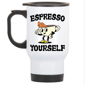 Espresso Yourself Funny Coffee Lover Stainless Steel Travel Mug