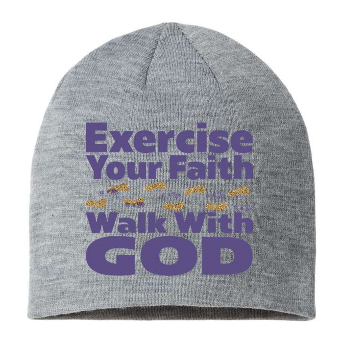 Exercise Your Faith Walk With God Christian Sustainable Beanie
