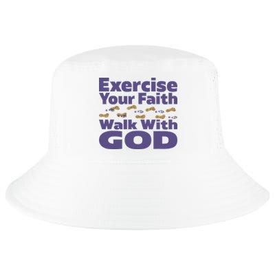 Exercise Your Faith Walk With God Christian Cool Comfort Performance Bucket Hat
