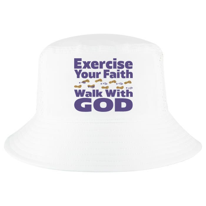 Exercise Your Faith Walk With God Christian Cool Comfort Performance Bucket Hat