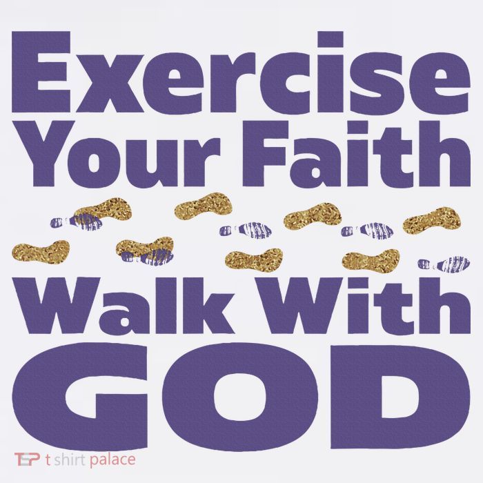 Exercise Your Faith Walk With God Christian 11oz C Handle Ceramic Mug