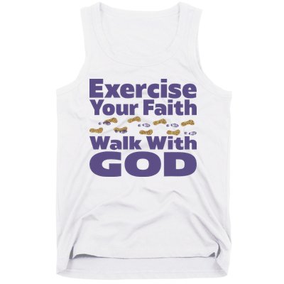 Exercise Your Faith Walk With God Christian Tank Top