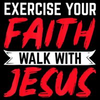 Exercise Your Faith Walk With Jesus Christian Religious Magnet
