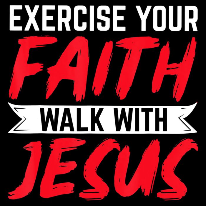 Exercise Your Faith Walk With Jesus Christian Religious Magnet
