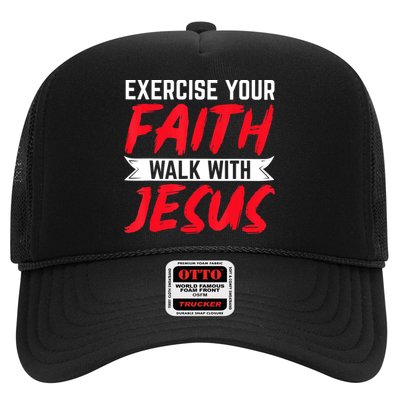 Exercise Your Faith Walk With Jesus Christian Religious Hat