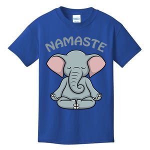 Elephant Yoga Funny Gift Funny Elephant Namaste Hatha Yoga Great Gift Kids T-Shirt