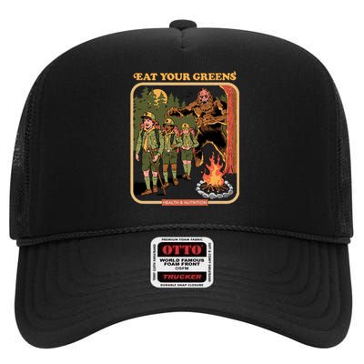 Eat Your Greens High Crown Mesh Back Trucker Hat