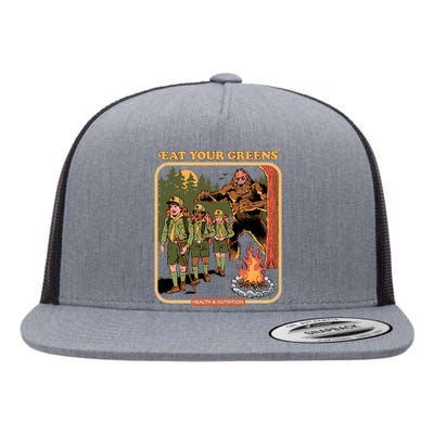 Eat Your Greens Flat Bill Trucker Hat