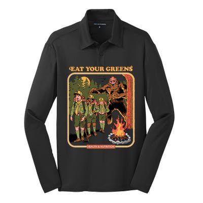 Eat Your Greens Silk Touch Performance Long Sleeve Polo