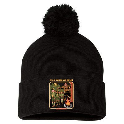 Eat Your Greens Pom Pom 12in Knit Beanie