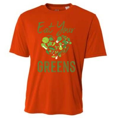 Eat Your Greens Gift Beautiful Vegan Tees Cool Gift Cooling Performance Crew T-Shirt