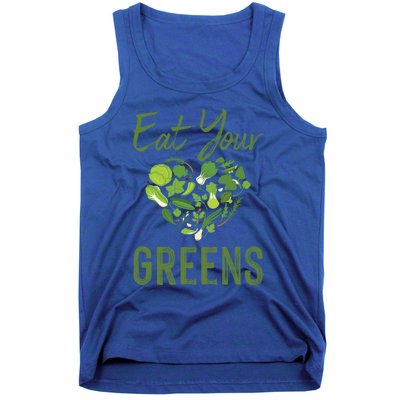 Eat Your Greens Gift Beautiful Vegan Tees Cool Gift Tank Top