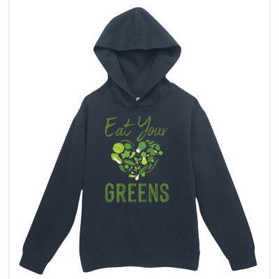 Eat Your Greens Gift Beautiful Vegan Tees Cool Gift Urban Pullover Hoodie