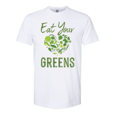 Eat Your Greens Gift Beautiful Vegan Tees Cool Gift Softstyle CVC T-Shirt