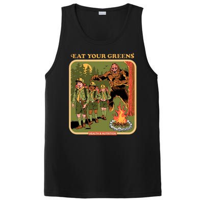 Eat Your Greens Shirt Funny Retro Vintage PosiCharge Competitor Tank