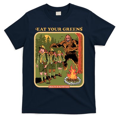 Eat Your Greens Shirt Funny Retro Vintage T-Shirt