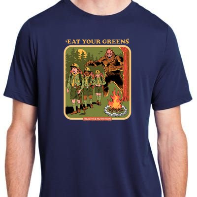 Eat Your Greens Shirt Funny Retro Vintage Adult ChromaSoft Performance T-Shirt