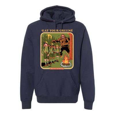 Eat Your Greens Shirt Funny Retro Vintage Premium Hoodie