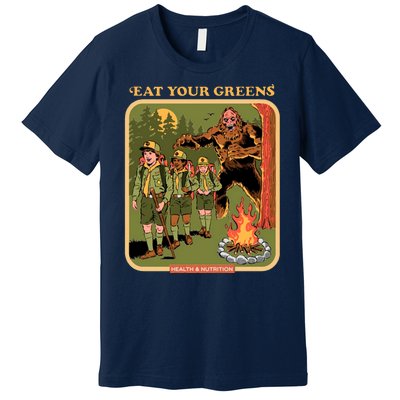 Eat Your Greens Shirt Funny Retro Vintage Premium T-Shirt