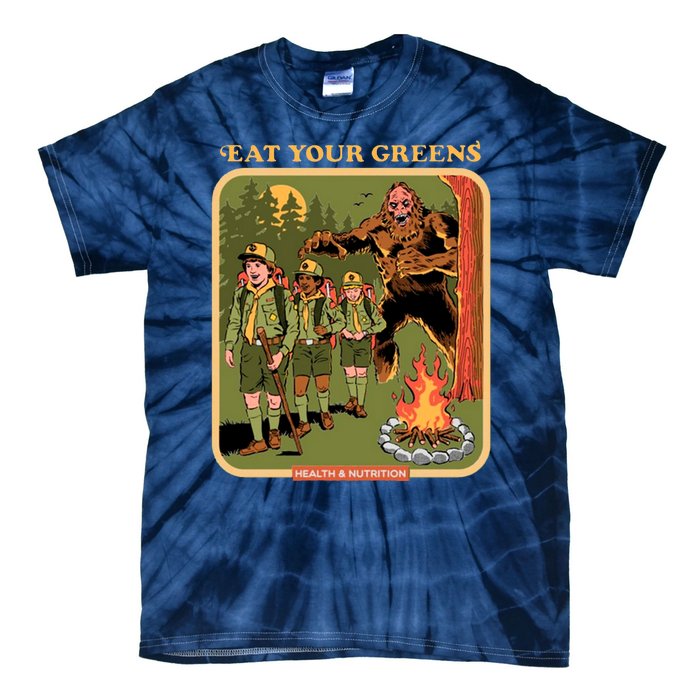 Eat Your Greens Shirt Funny Retro Vintage Tie-Dye T-Shirt