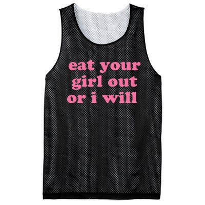 Eat Your Girl Out Or I Wills Mesh Reversible Basketball Jersey Tank