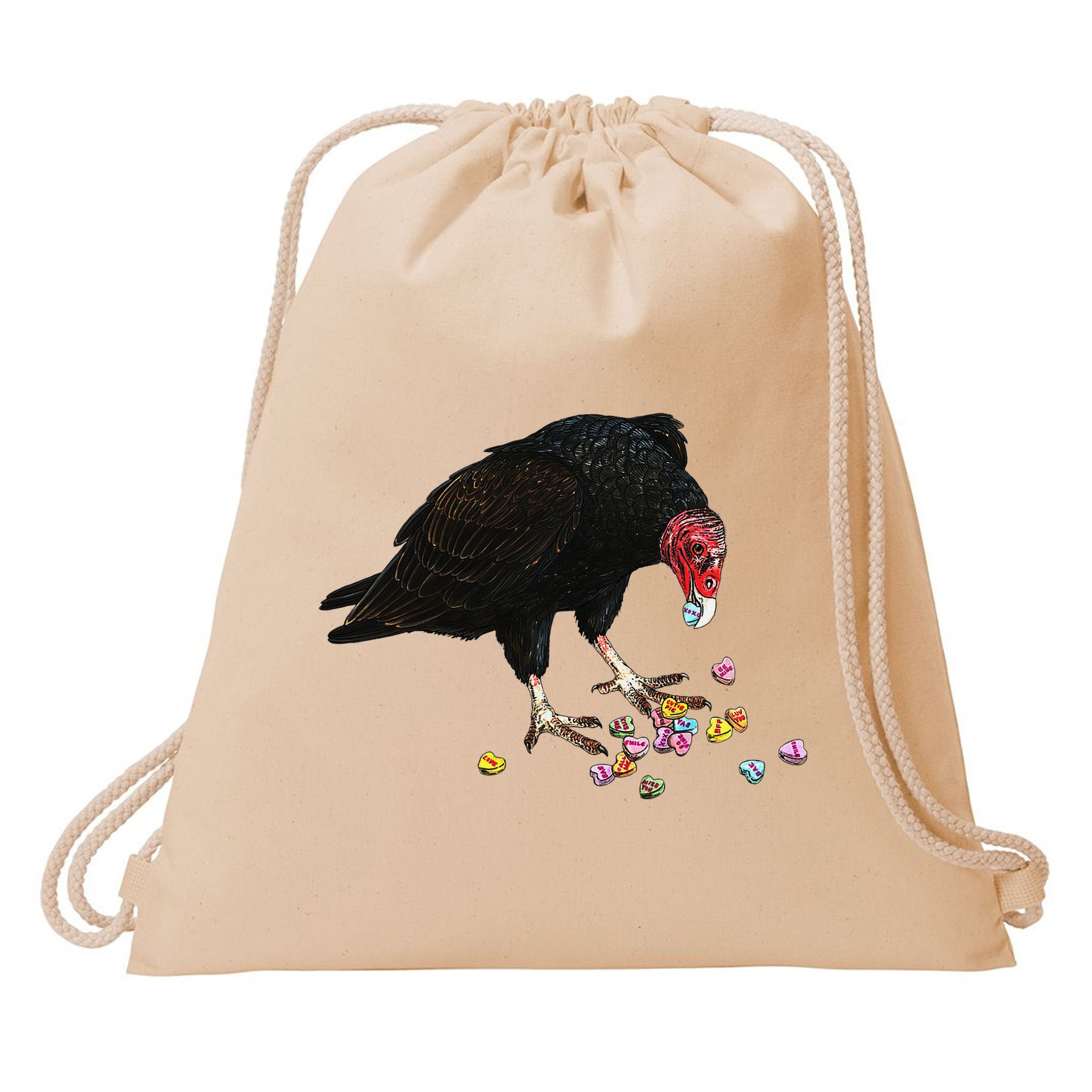 Eat Your Heart Out Turkey Vulture Snack Attack Drawstring Bag