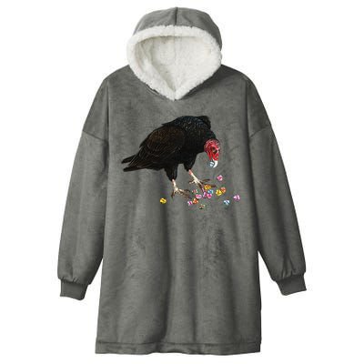 Eat Your Heart Out Turkey Vulture Snack Attack Hooded Wearable Blanket