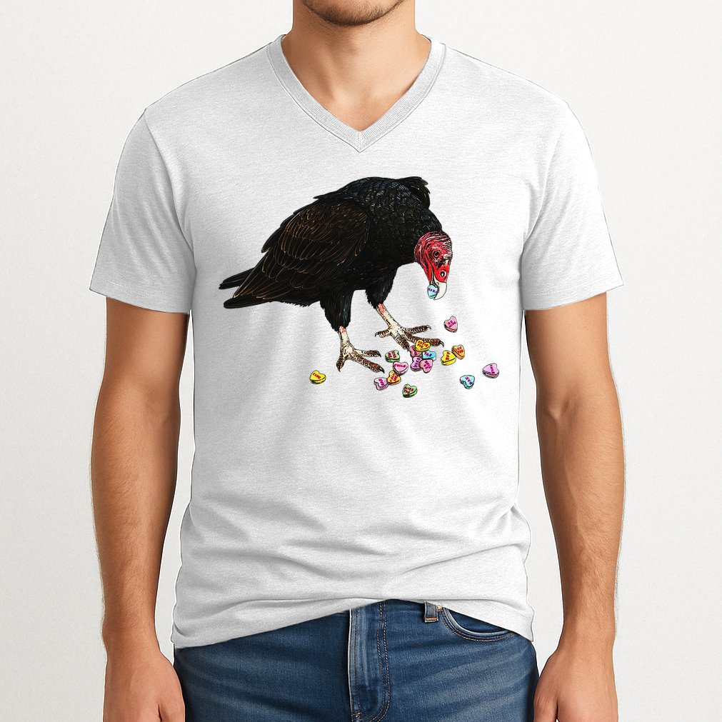 Eat Your Heart Out Turkey Vulture Snack Attack V-Neck T-Shirt