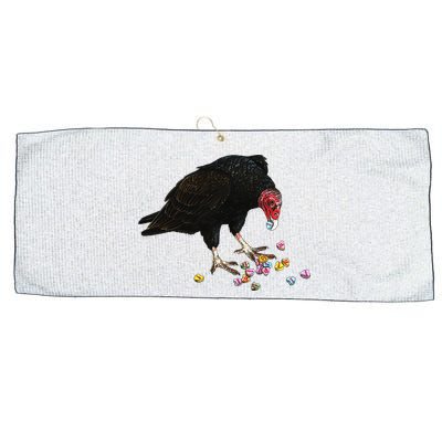 Eat Your Heart Out Turkey Vulture Snack Attack Large Microfiber Waffle Golf Towel