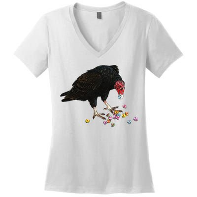 Eat Your Heart Out Turkey Vulture Snack Attack Women's V-Neck T-Shirt