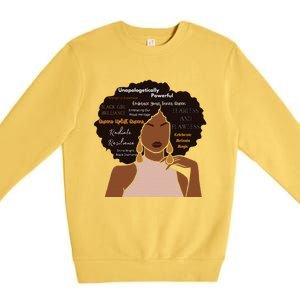 Embrace Your Inner Queen Black Girl Brilliance Premium Crewneck Sweatshirt