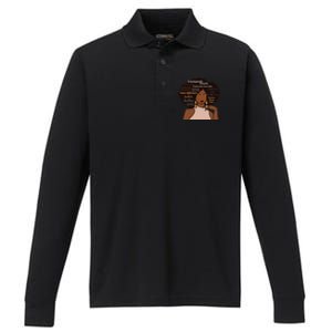 Embrace Your Inner Queen Black Girl Brilliance Performance Long Sleeve Polo