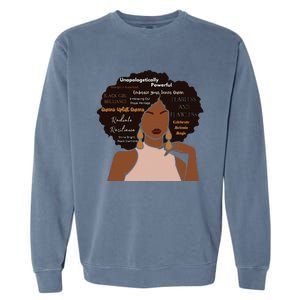 Embrace Your Inner Queen Black Girl Brilliance Garment-Dyed Sweatshirt