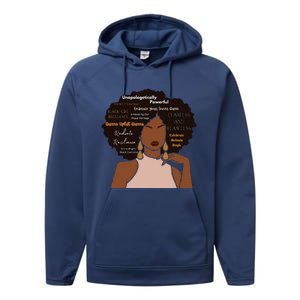 Embrace Your Inner Queen Black Girl Brilliance Performance Fleece Hoodie