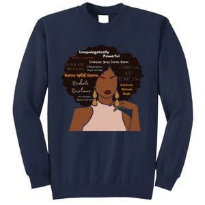 Embrace Your Inner Queen Black Girl Brilliance Tall Sweatshirt