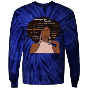 Embrace Your Inner Queen Black Girl Brilliance Tie-Dye Long Sleeve Shirt