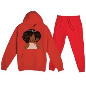 Embrace Your Inner Queen Black Girl Brilliance Premium Hooded Sweatsuit Set