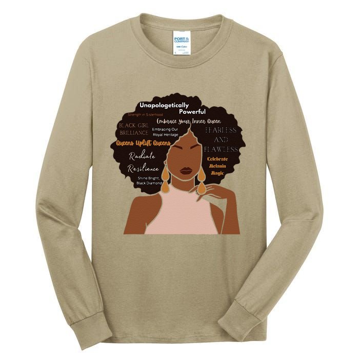 Embrace Your Inner Queen Black Girl Brilliance Tall Long Sleeve T-Shirt