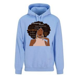 Embrace Your Inner Queen Black Girl Brilliance Unisex Surf Hoodie