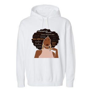 Embrace Your Inner Queen Black Girl Brilliance Garment-Dyed Fleece Hoodie