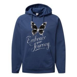 Embrace Your Journey Tal Health Awareness Month Cute Gift Performance Fleece Hoodie