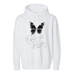 Embrace Your Journey Tal Health Awareness Month Cute Gift Garment-Dyed Fleece Hoodie