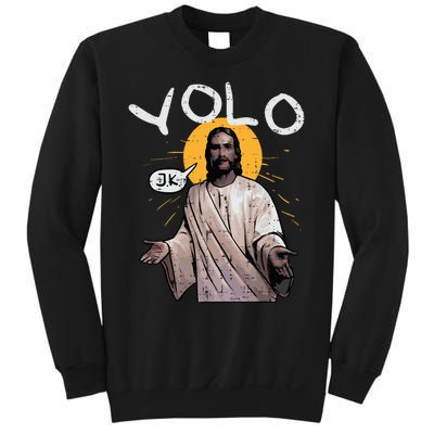 Easter Yolo Jk Jesus Funny Religious Christian Sweatshirt