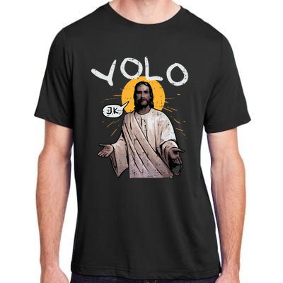 Easter Yolo Jk Jesus Funny Religious Christian Adult ChromaSoft Performance T-Shirt