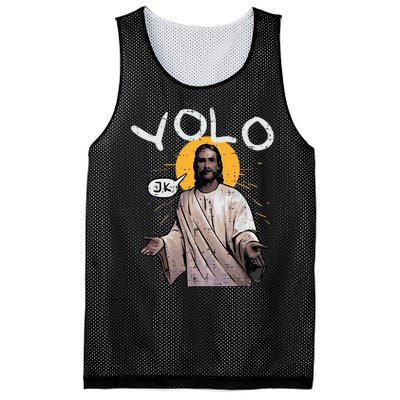 Easter Yolo Jk Jesus Funny Religious Christian Mesh Reversible Basketball Jersey Tank